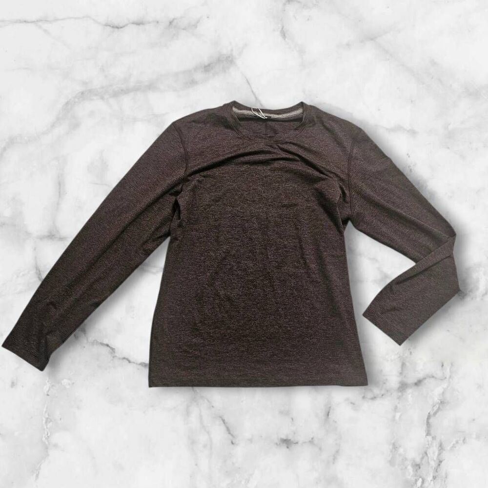 Lululemon Mens Medium Heathered Purple Long Sleeve
